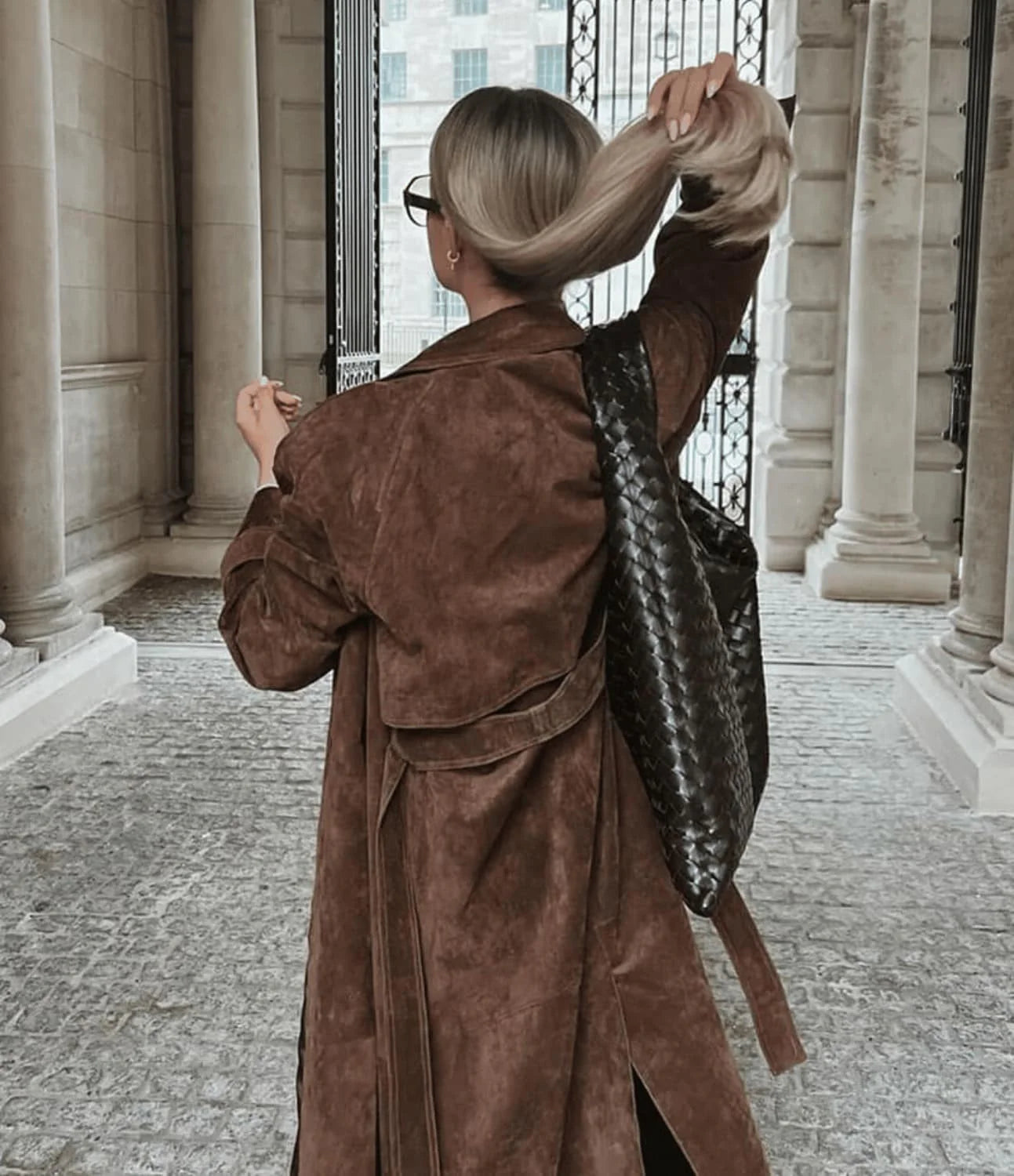 Colette™ | Vintage mocka trenchcoat