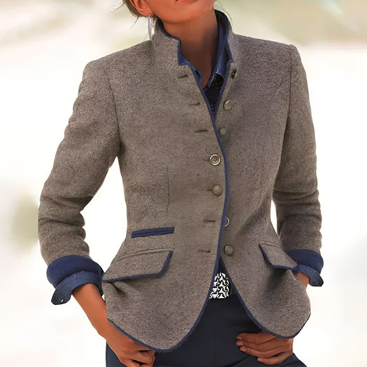 Amira™ | Elegant cardigan med hög krage
