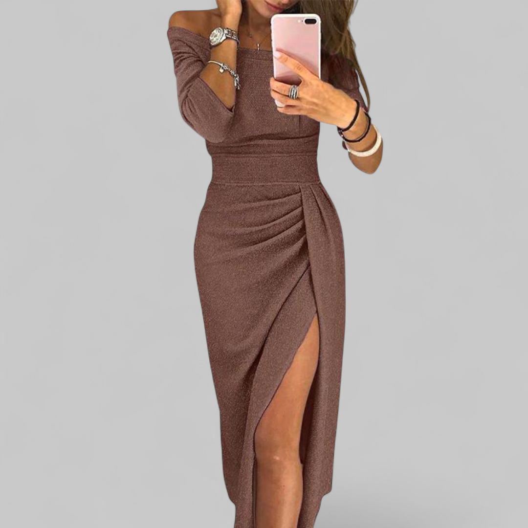 ISABEAU™ | MAXI KLÄNNING CHIC MED HALTERHALS