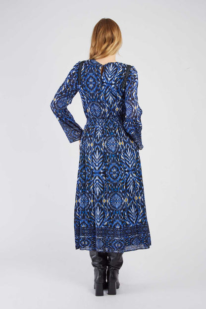 Alexandra™ | Långtryckt Klänning