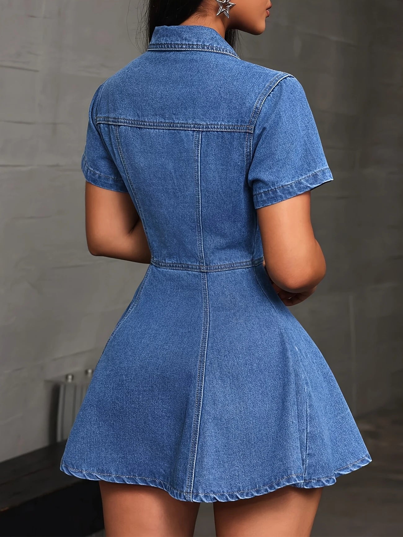 Tess™ | Elegant Denimklänning