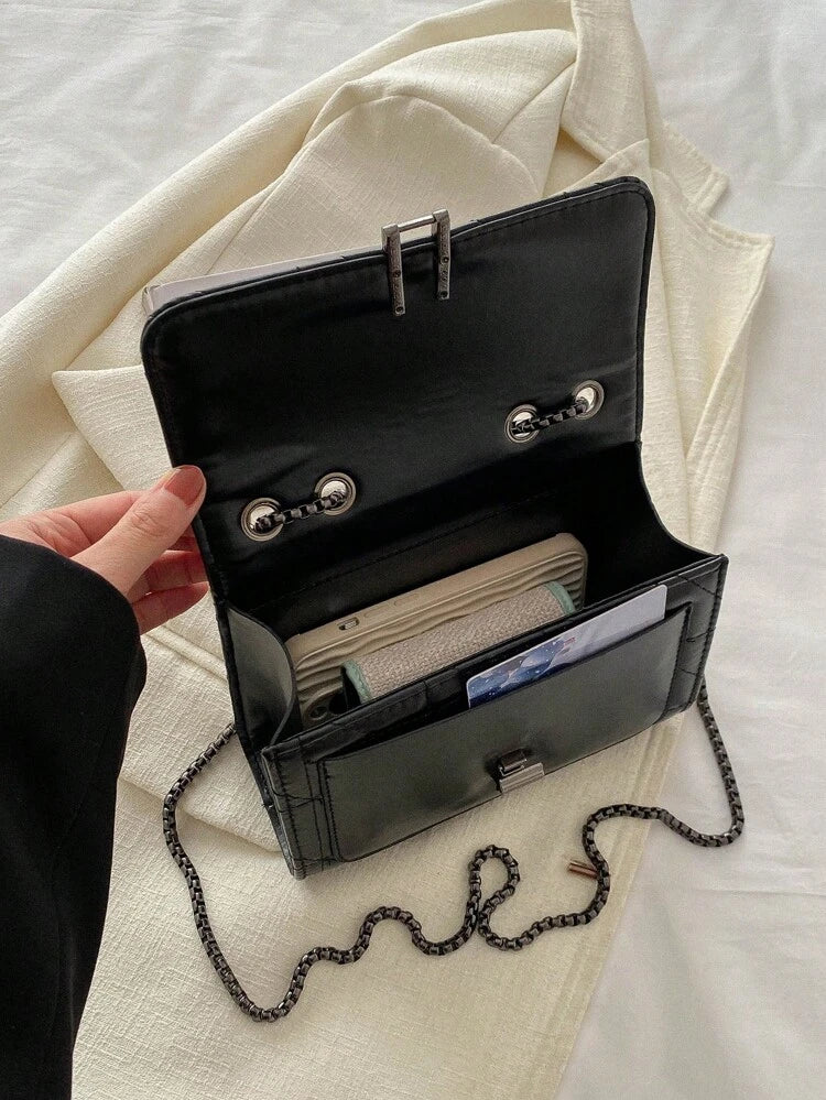 Celine™ | Chic svart axelväska