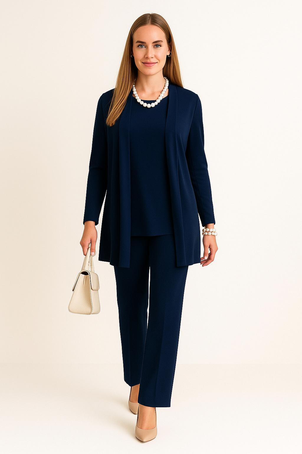 Valeria™ | Set Cardigan, Tröja & Byxor