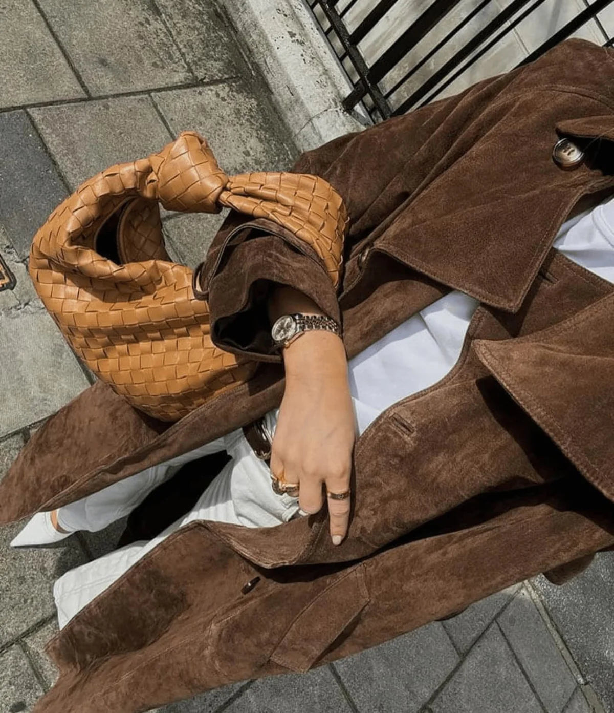 Colette™ | Vintage mocka trenchcoat