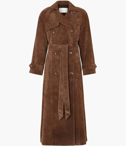 Colette™ | Vintage mocka trenchcoat