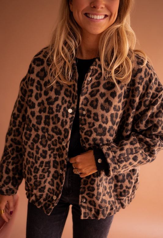 Lola™ | Trendig leopardmönstrad jacka